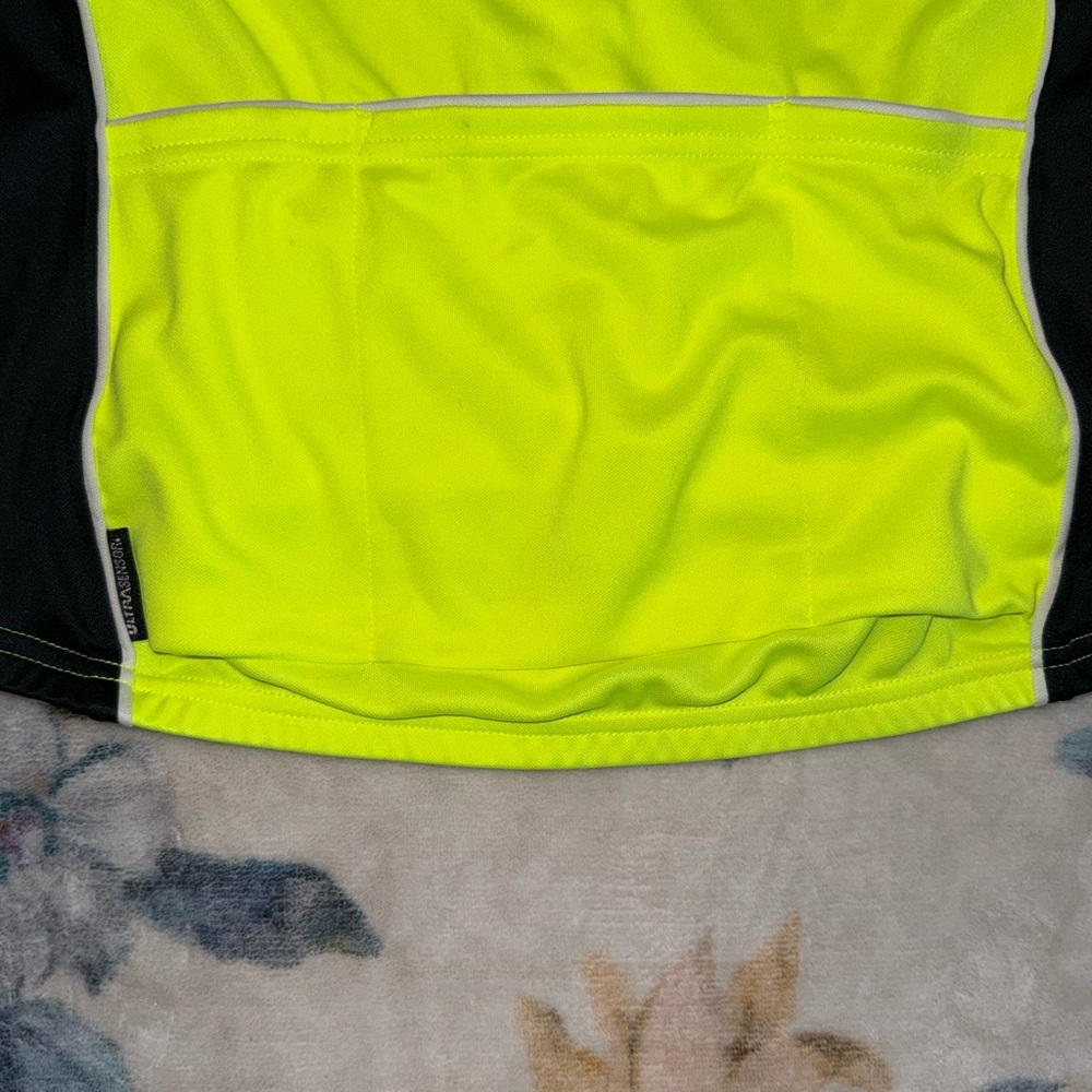 Pearl Izumi Women’s High-Vis Lime Short Sleeve Bike Racing Top S Zipper Front - Picture 8 of 13